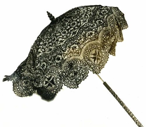 Parasol by France, textile, 1866-1870