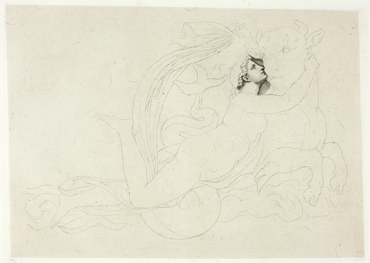 The Abduction of Europa by Pierre-Paul Prud'hon, print, 1778-1823