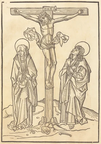 Christ on the Cross by German 15th Century, print, 1490