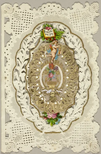 Friendship Offering (valentine) by Unknown Artist, other, 1845-1855