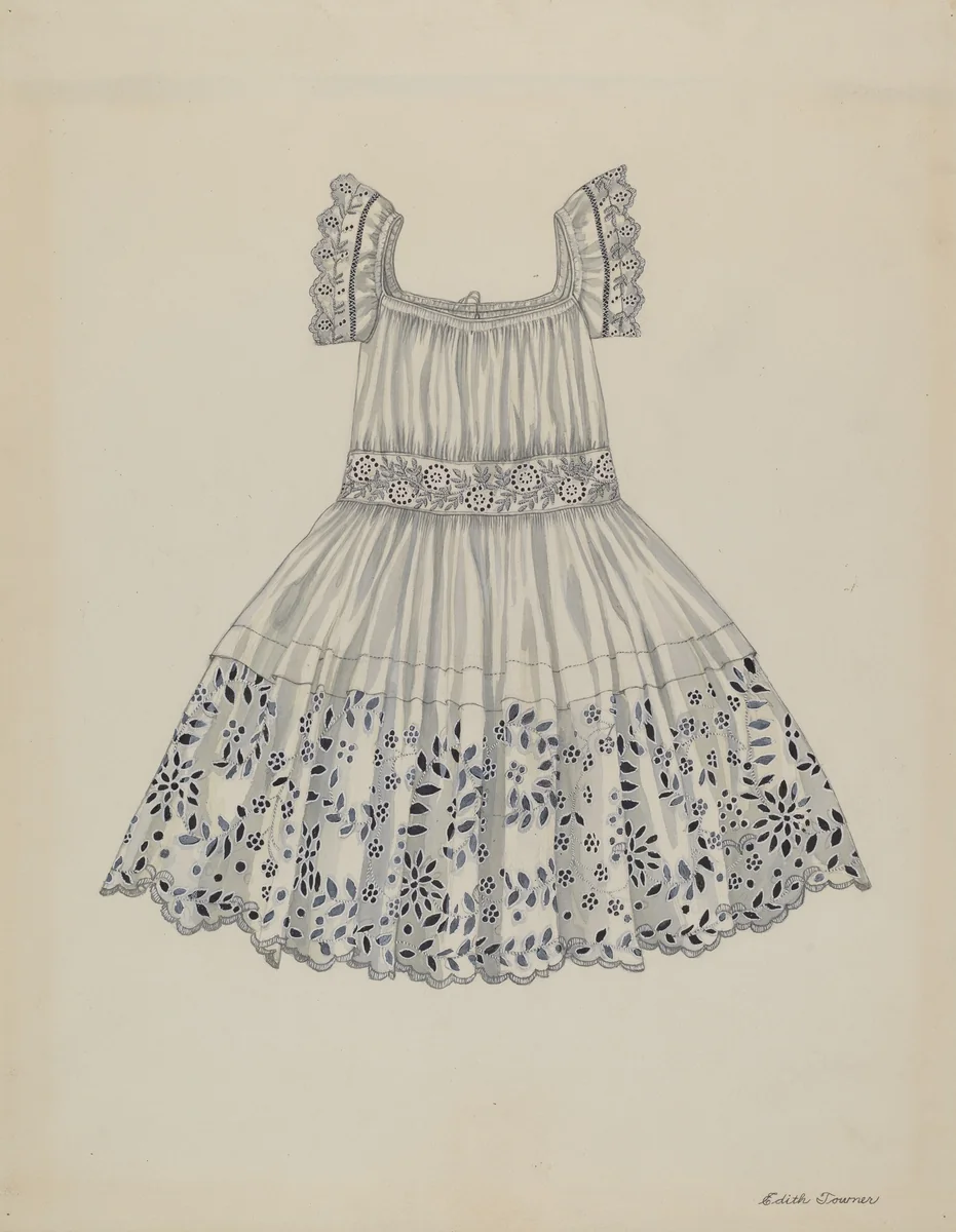 Infant's Dress by Edith Towner, index of american design, 1937