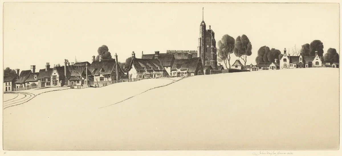 Cavendish Common by John Taylor Arms, print, 1938