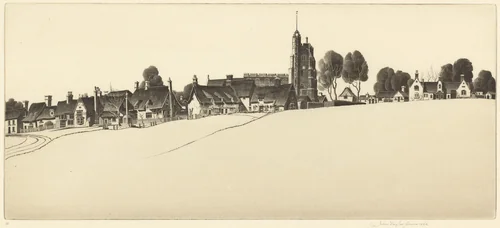 Cavendish Common by John Taylor Arms, print, 1938