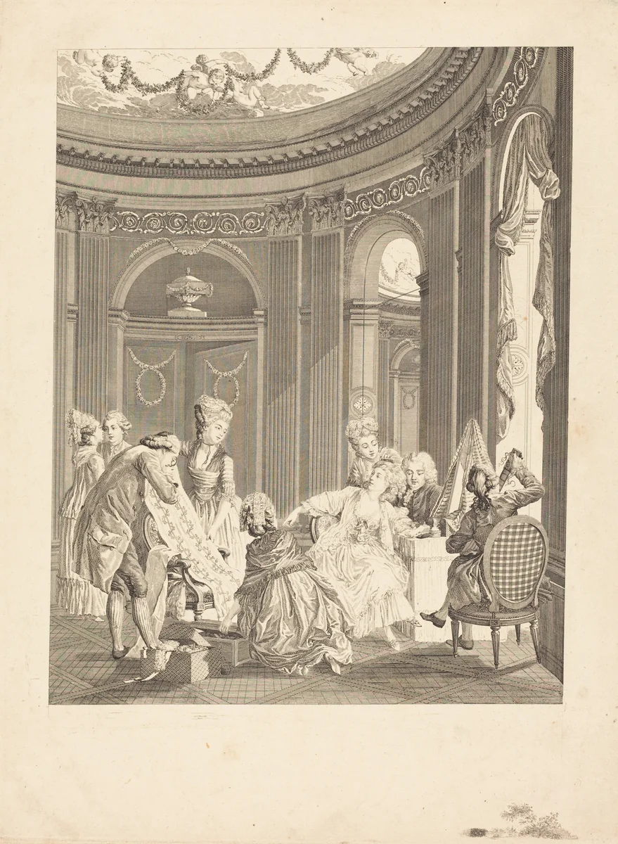 Qu'en dit l'Abbé? by Nicolas Delaunay, print, 1788