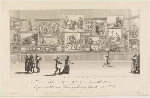 Vue des Ouvrages de Peinture by Antoine Maxime Monsaldy, print, 1801