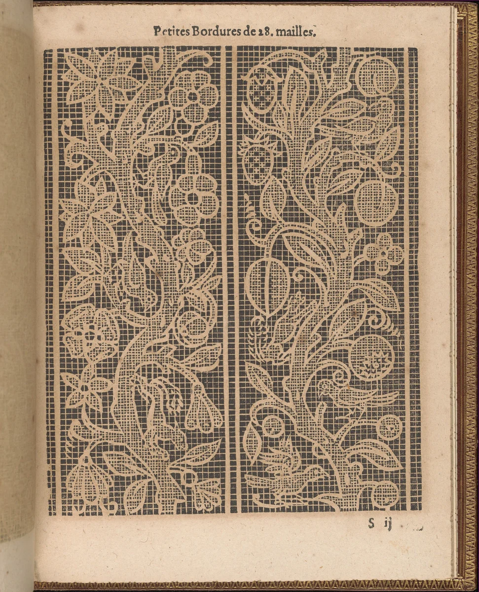 La Pratique de l'Aiguille, page 69 (recto) by Matthias Mignerak, book, 1605