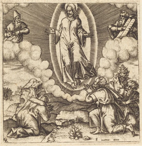The Transfiguration by Léonard Gaultier, print, 1576-1580