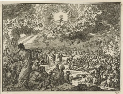 Laatste Oordeel by Jan Luyken, print, 1712