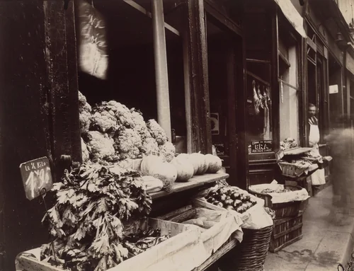 Boutique Légumes by Eugène Atget, photograph, 1926