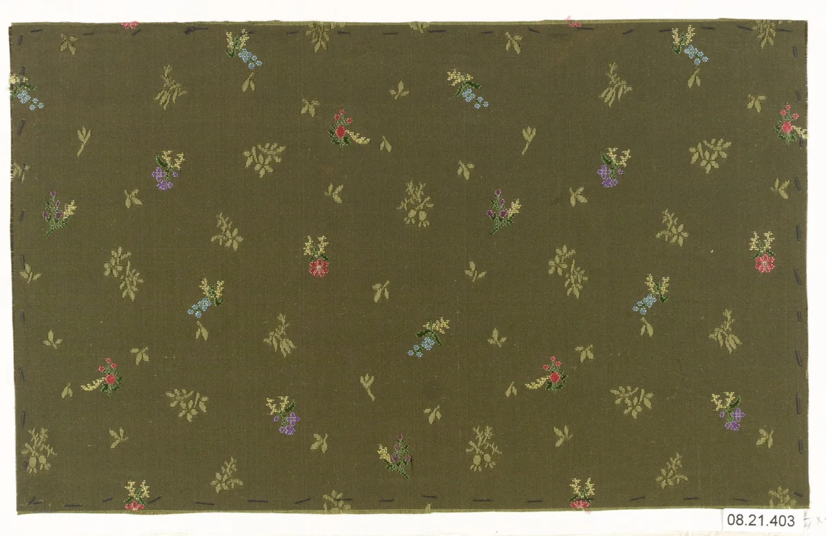 Textile sample by Unknown Designer, textile, 1900