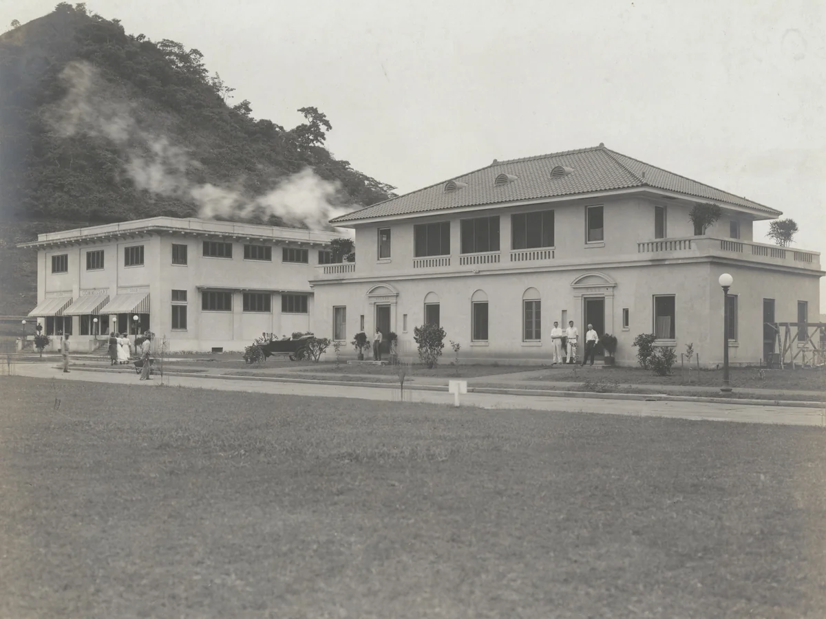 The Commissary and Dispensary at Balboa C.Z by Unidentified Photographer, photograph, 1915