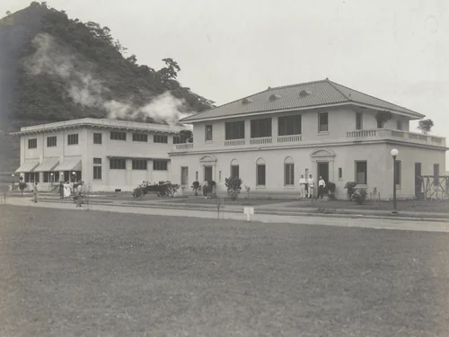 The Commissary and Dispensary at Balboa C.Z by Unidentified Photographer, photograph, 1915