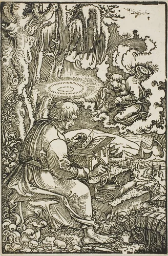 St. Matthew, from The Luther Bible by Georg Lemberger, print, 1501-1600