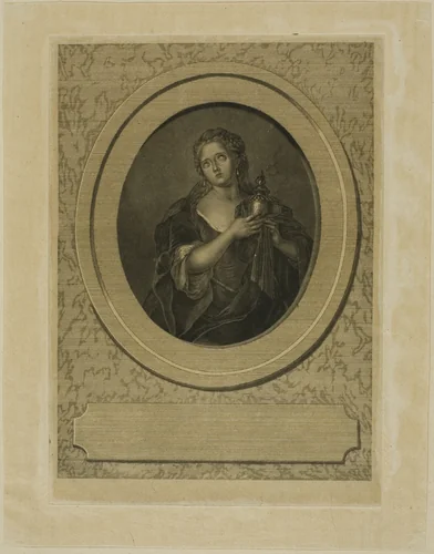 Adrienne Lecouvreur by Jean-Baptiste de Grateloup, print, 1755-1817
