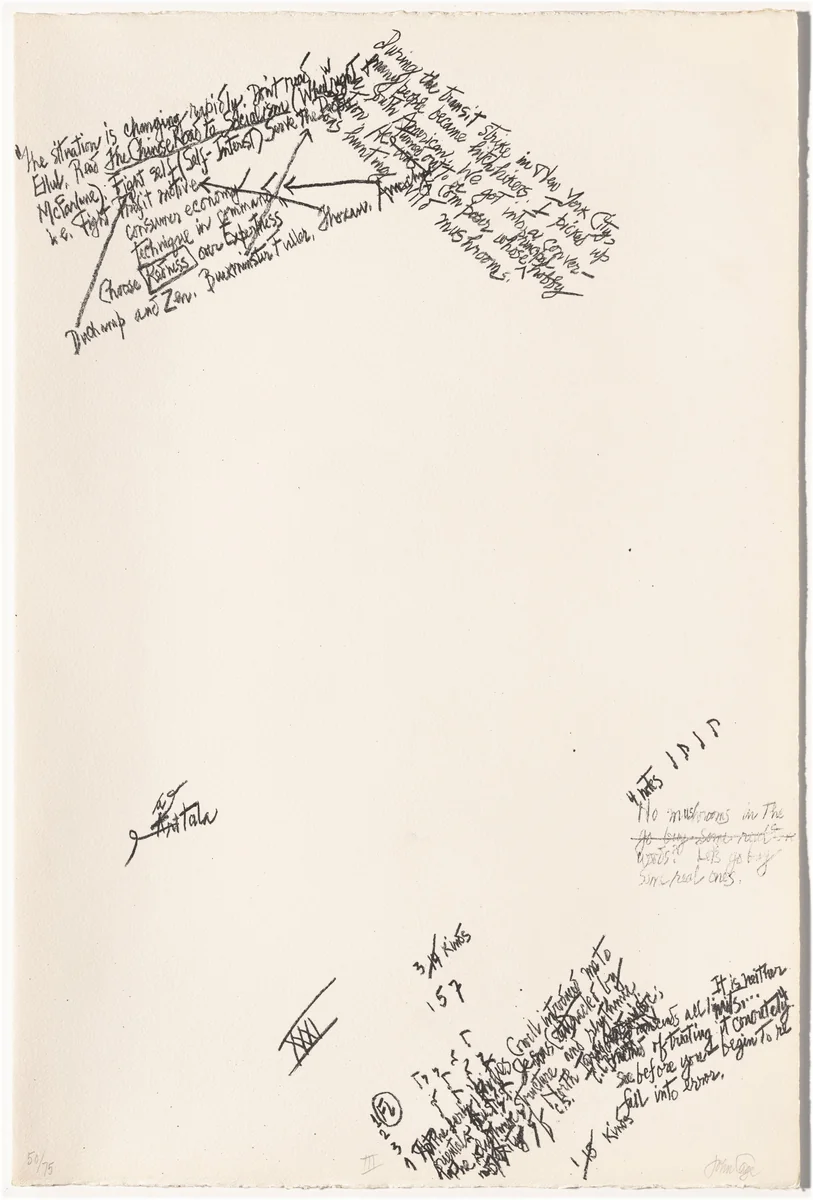 Untitled by John Cage, portfolio, 1972