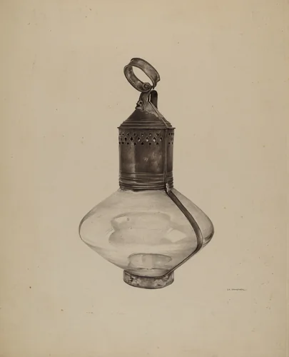 Ship's Lantern by G.A. Spangenberg, index of american design, 1939
