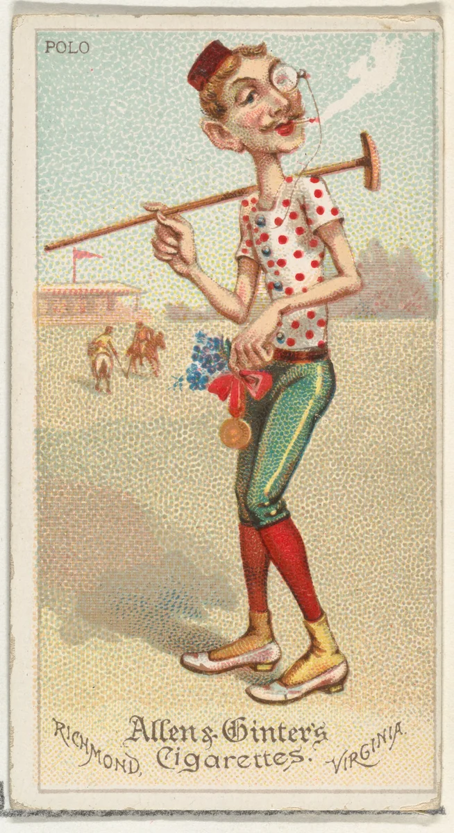 Polo, from World's Dudes series (N31) for Allen & Ginter Cigarettes by Allen & Ginter, print, 1888