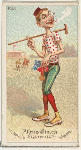 Polo, from World's Dudes series (N31) for Allen & Ginter Cigarettes by Allen & Ginter, print, 1888