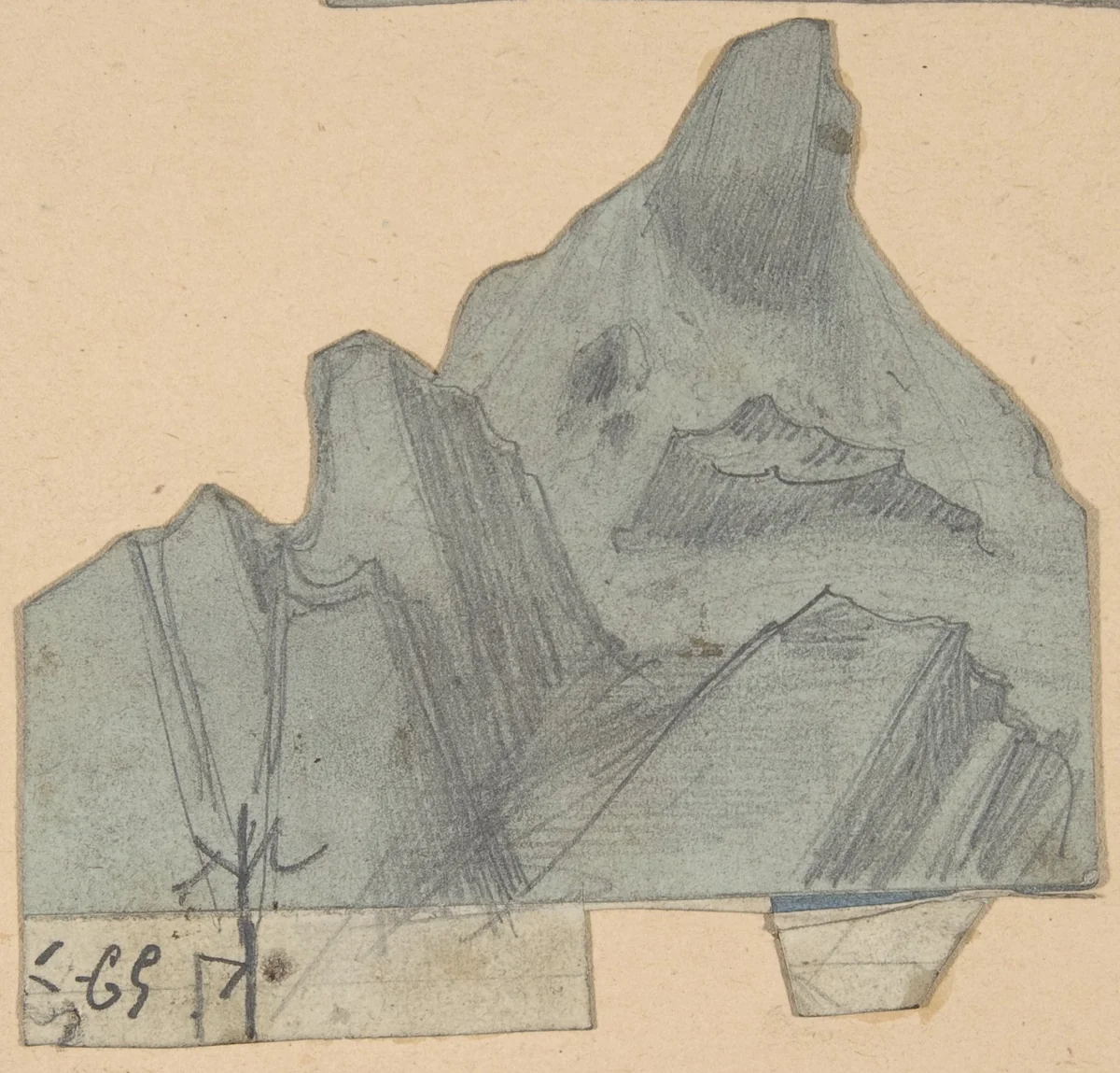 Design for a Stage Set at the Opéra, Paris by Eugène Cicéri, drawing, 1830-1890