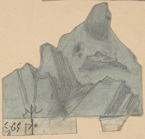 Design for a Stage Set at the Opéra, Paris by Eugène Cicéri, drawing, 1830-1890