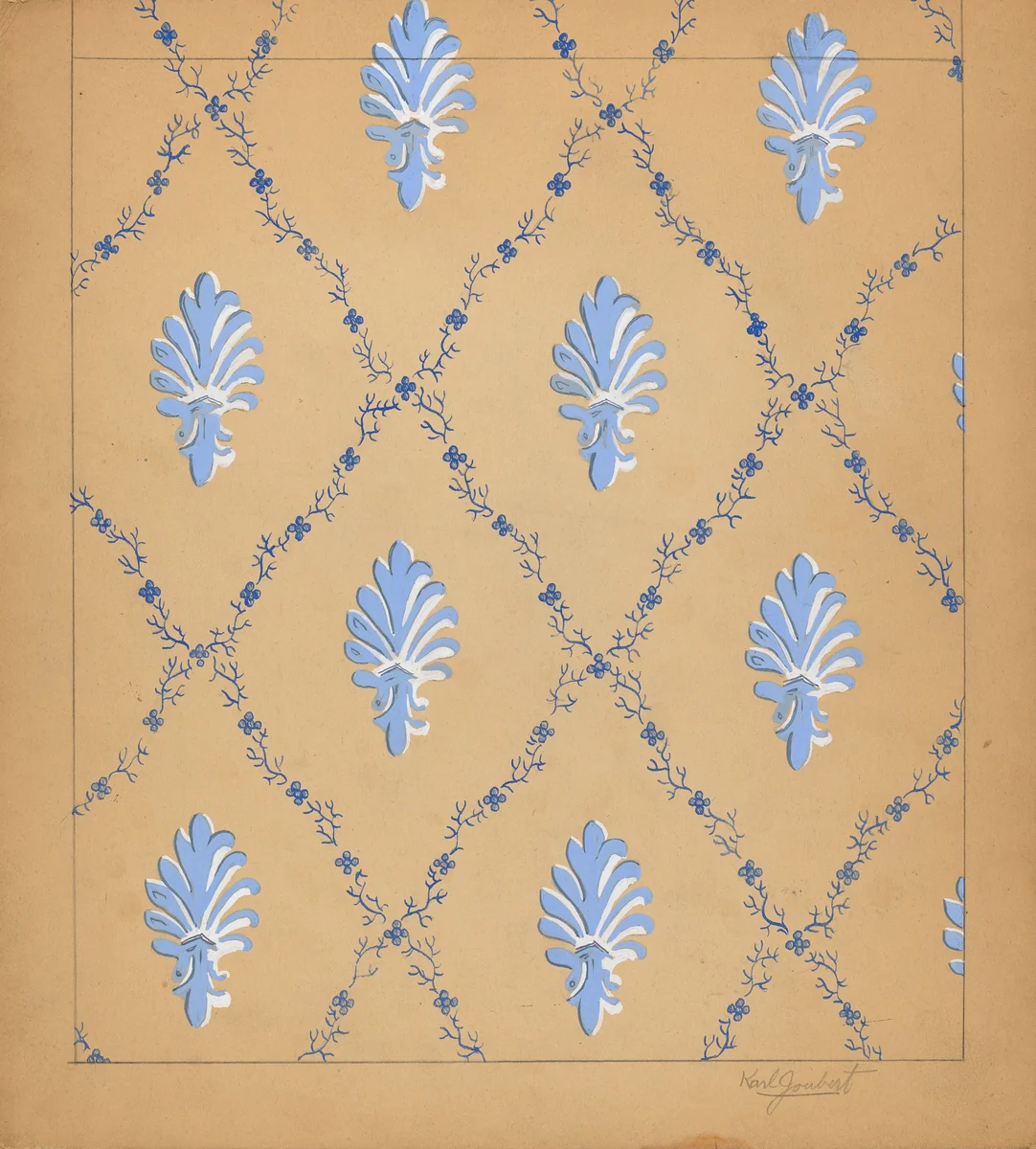 Wall Paper by Karl Joubert, index of american design, 1937