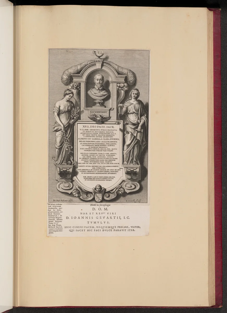 Epitaph of Claude Jean Gevaert by Adriaen Lommelin
Sir Peter Paul Rubens, print, 1613-1646