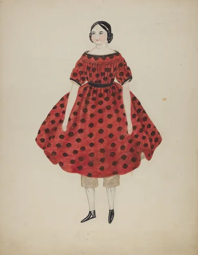 Doll with China Head by Mary Fitzgerald, index of american design, 1935-1942
