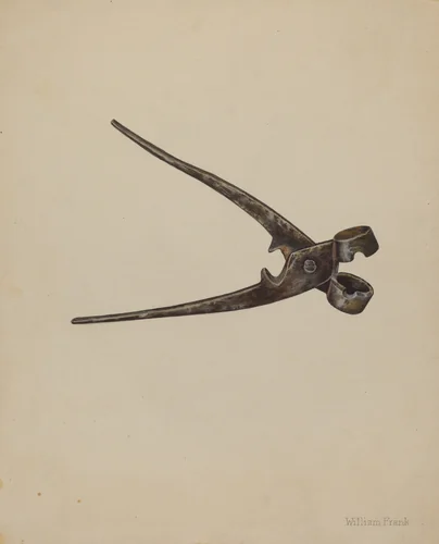 Bullet Mold by William Frank, index of american design, 1940