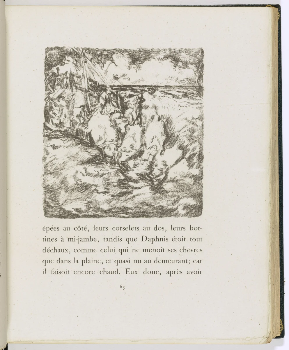 In-text plate (page 63) from Daphnis et Chloé by Pierre Bonnard, illustrated book, 1902