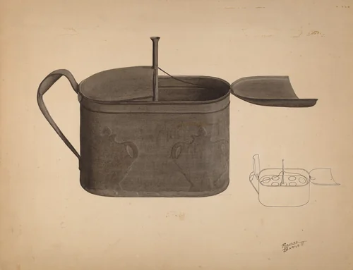 Tin Egg Boiler by Richard Barnett, index of american design, 1938