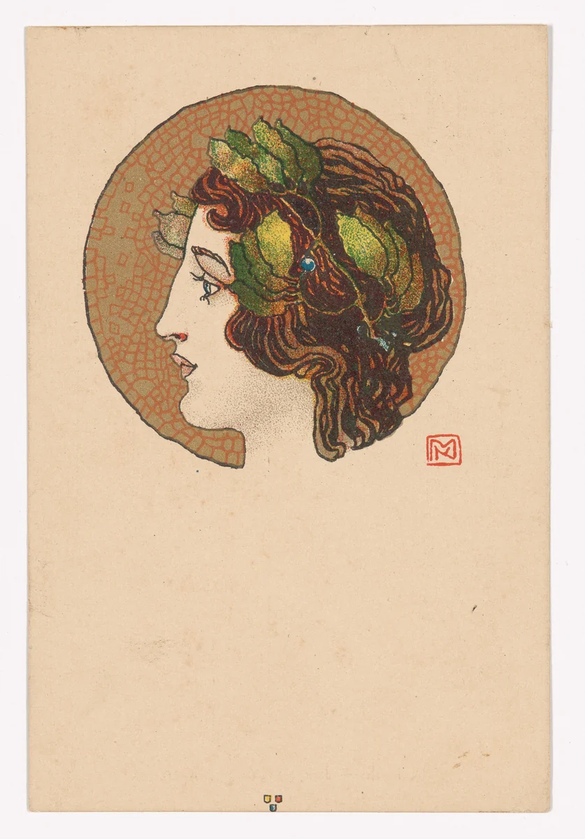 Wiener Künstler-Postkarte Serie II / 6 by Koloman Moser, design, 1898