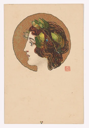 Wiener Künstler-Postkarte Serie II / 6 by Koloman Moser, design, 1898