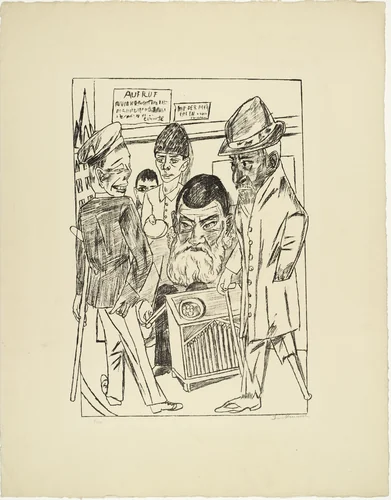 The Beggars (Die Bettler) from Trip to Berlin 1922 (Berliner Reise 1922) by Max Beckmann, print, 1922