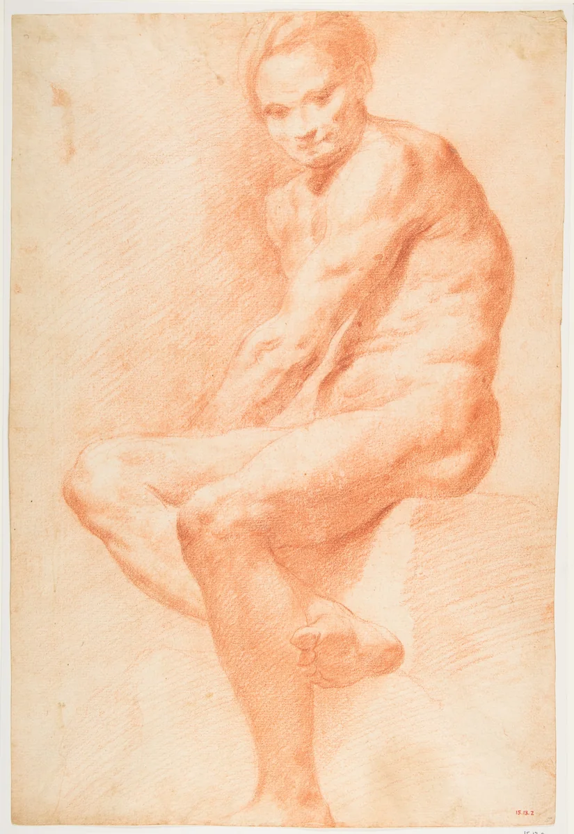 Life Drawing by Carle Vanloo, drawing, 1720-1765