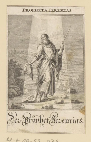 Profeet Jeremia by anonymous, print, 1697