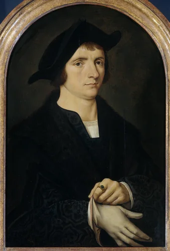 Portrait of Joris Vezeleer by Unknown, painting, 1518