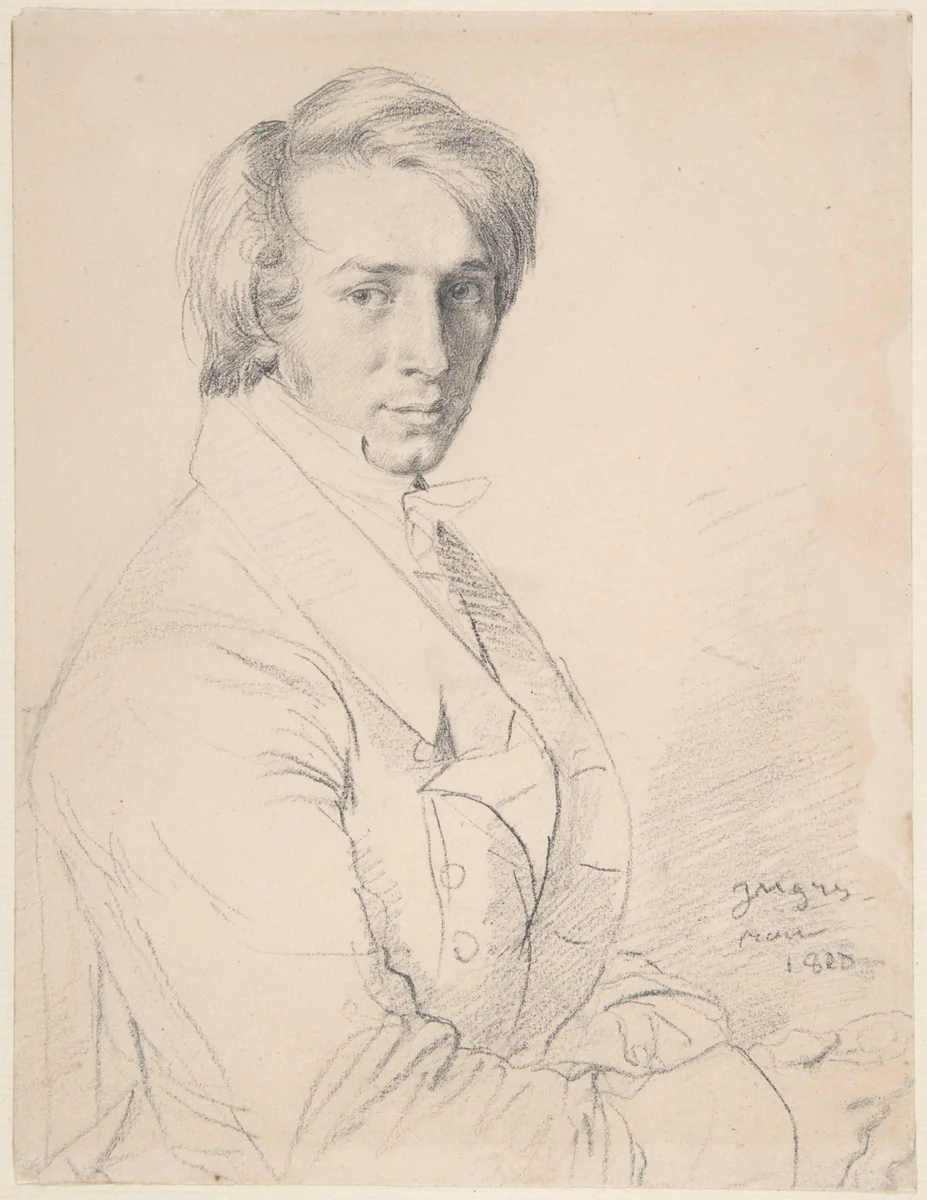 Ursin-Jules Vatinelle (1798–1881) by Jean-Auguste-Dominique Ingres, drawing, 1820