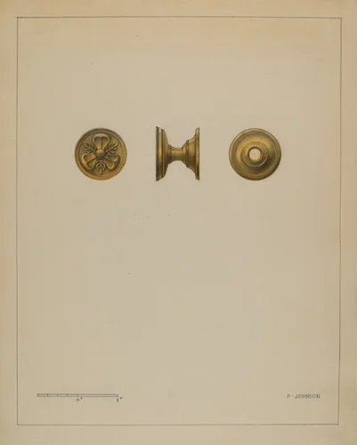 Drawer Pull by Philip Johnson, index of american design, 1936