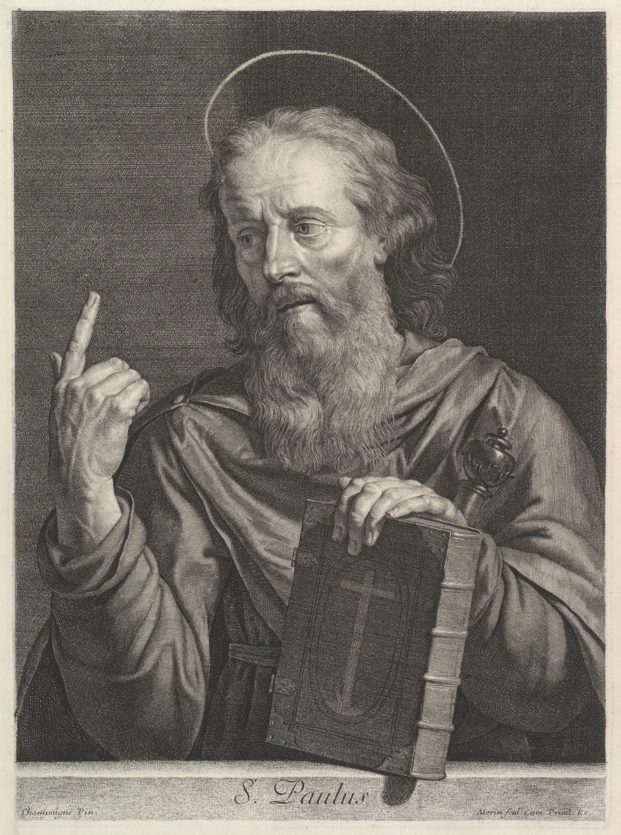 Saint Paul by Jean Morin, print, 1605-1650