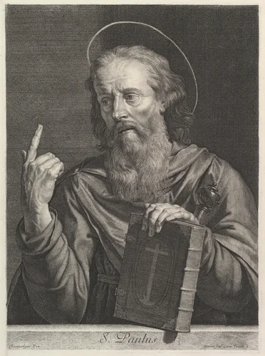 Saint Paul by Jean Morin, print, 1605-1650