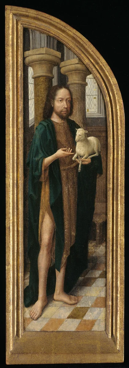 Saint John the Baptist by Master of the Morrison Triptych, painting, 1485-1495