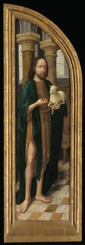 Saint John the Baptist by Master of the Morrison Triptych, painting, 1485-1495