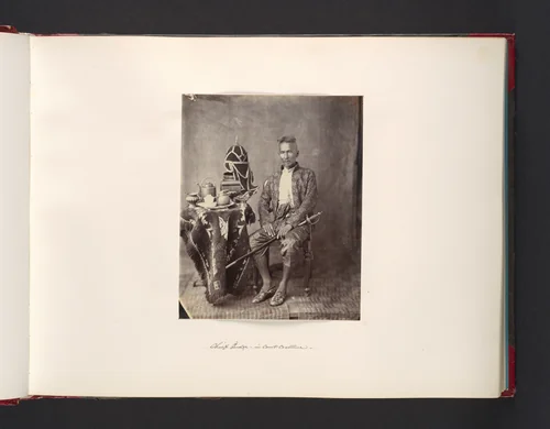 [Chief in Court Costume] by John Thomson, photograph, 1865