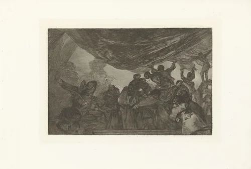 Heldere dwaasheid by Francisco de Goya, print, 1815-1820