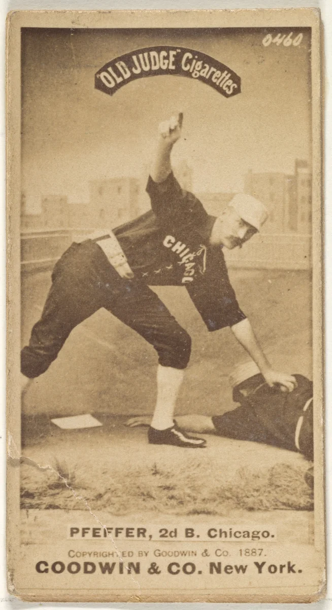 Fred "Dandelion" Pfeffer, 2nd Base, Chicago, from the Old Judge series (N172) for Old Judge Cigarettes by Goodwin & Company, photograph, 1887