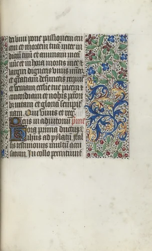 Book of Hours (Use of Rouen): fol. 97r by Master of the Geneva Latini, book, 1465-1475
