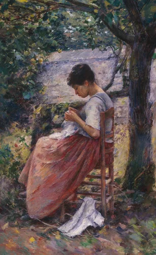 The Layette by Theodore Robinson, painting, 1892