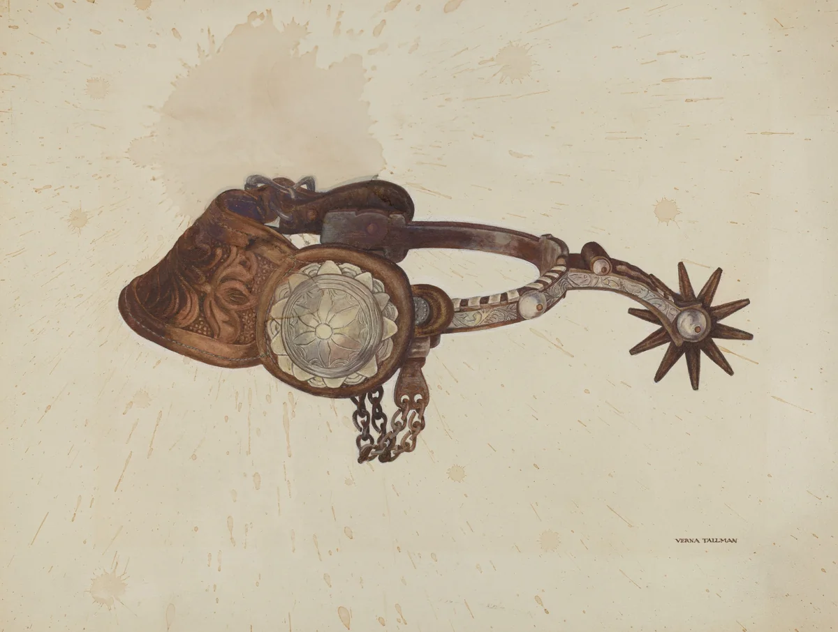 Spur by Verna Tallman, index of american design, 1938