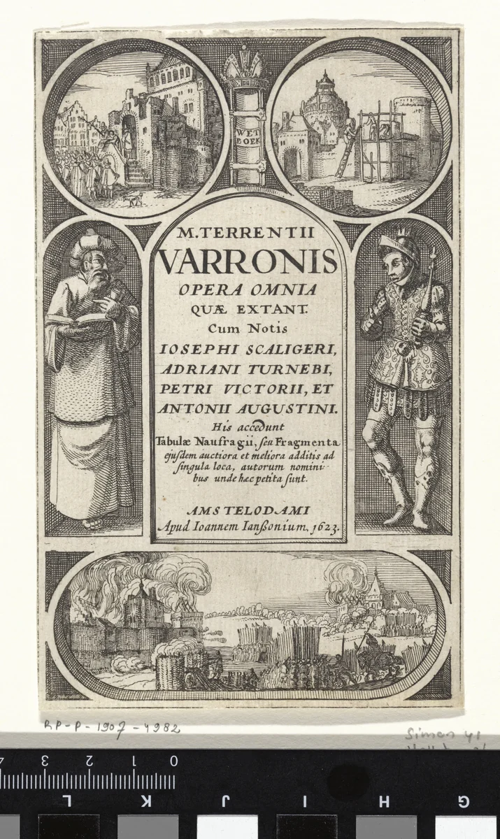 Titelpagina voor: Opera omnia qvæ extant, 1623 by Claes Jansz Visscher, print, 1623