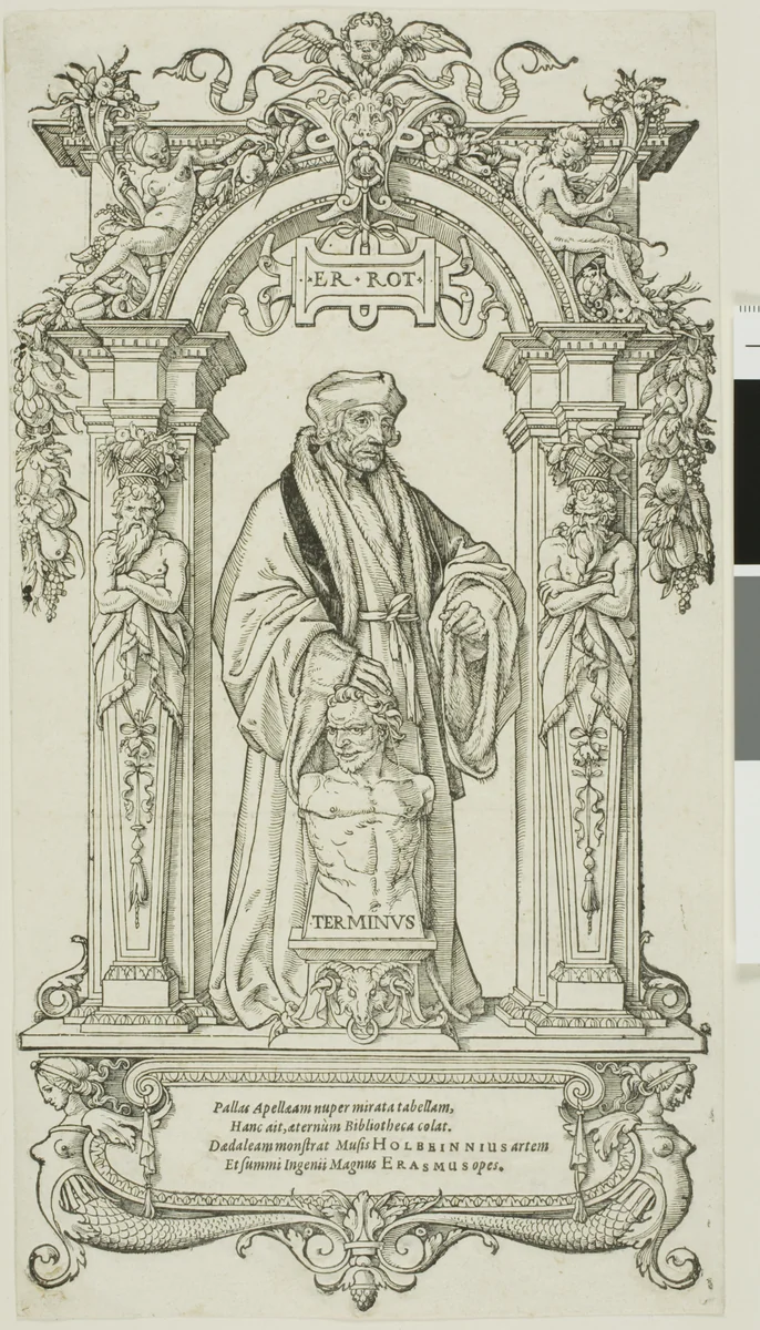 Erasmus of Rotterdam by Veit Specklin, print, 1517-1543